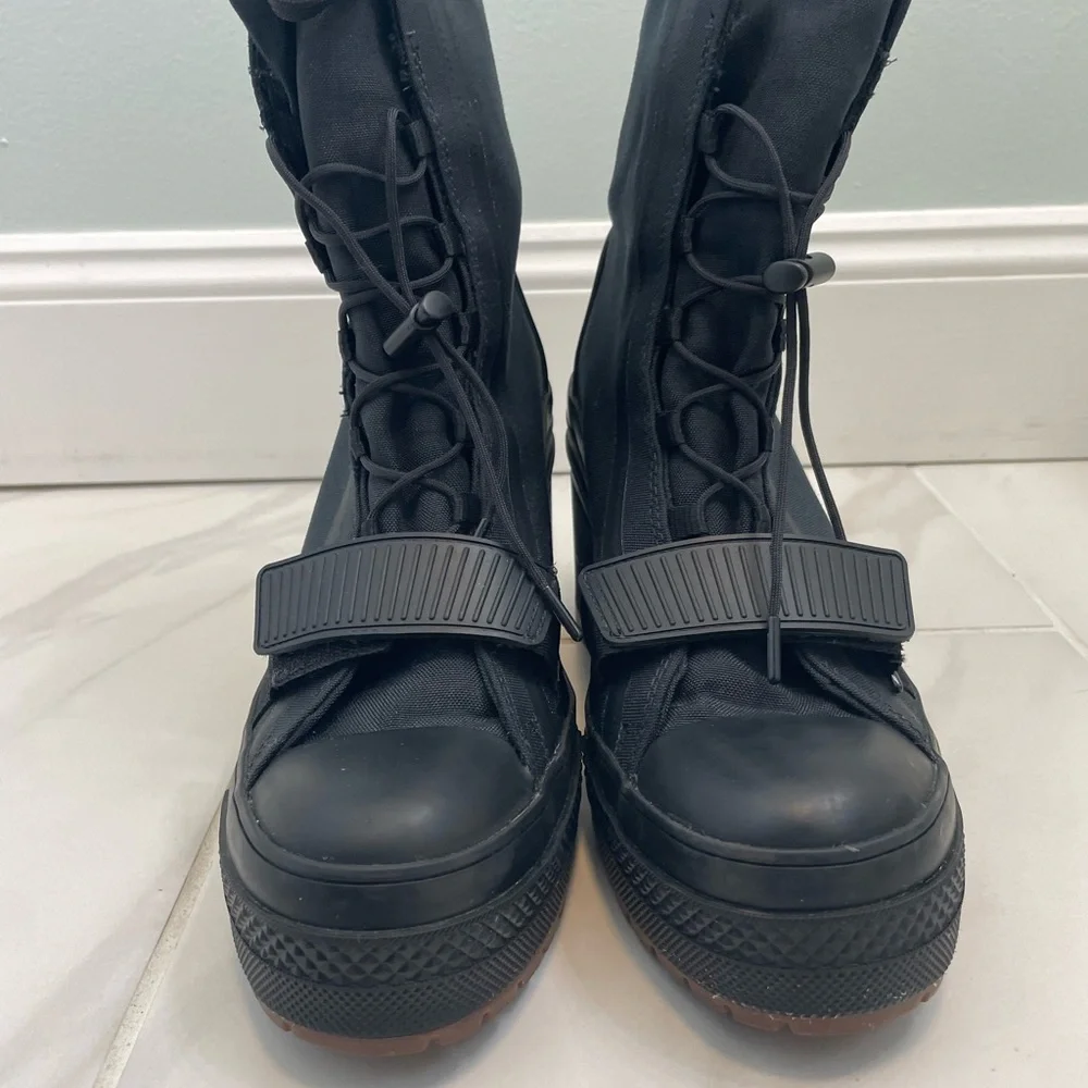 Converse Chuck Taylor All Star GR82 High Top Wedge Black Women's Boots Size 9 - Picture 9 of 9